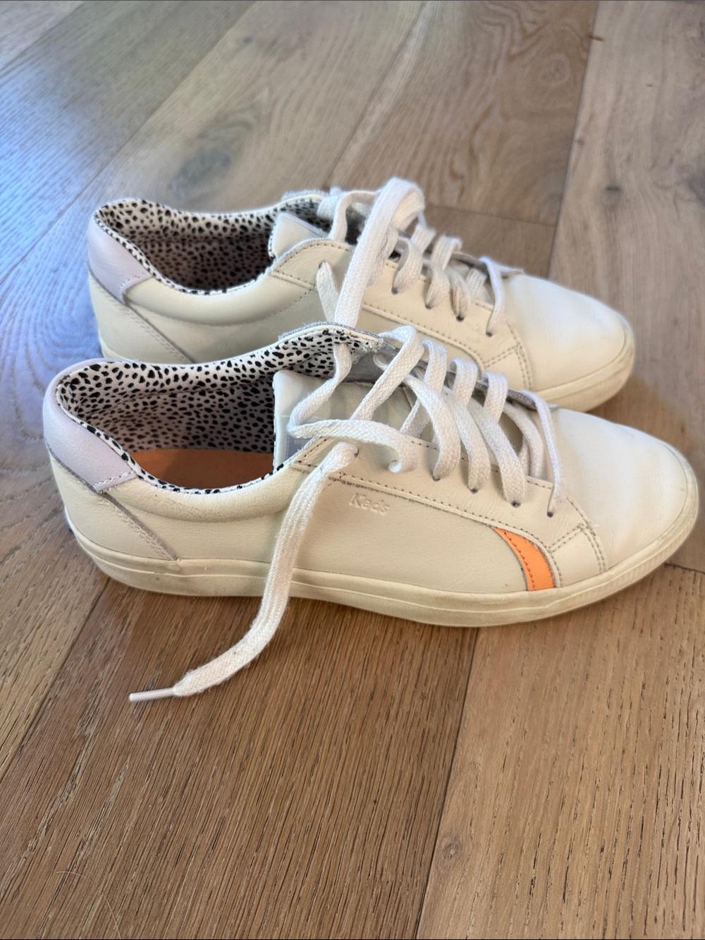 Keds Cream/Tan Rubber Sole Sneakers